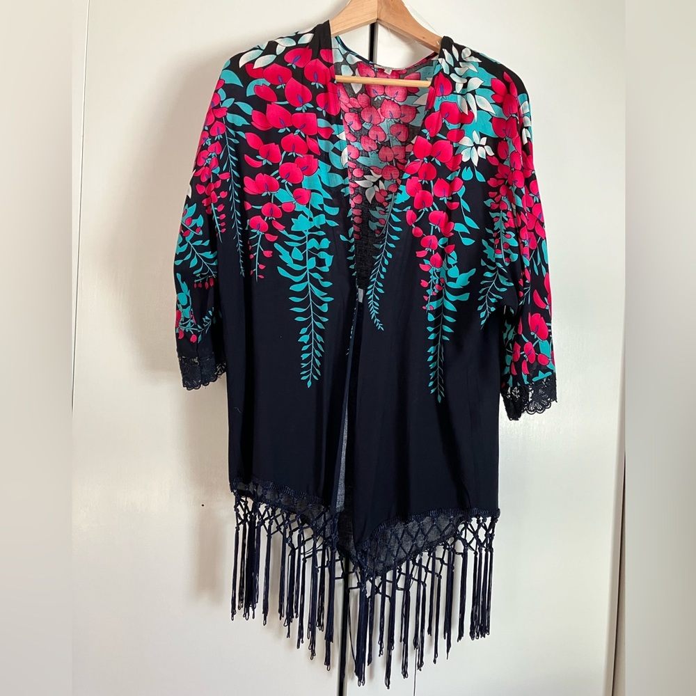 Jodifl navy print duster size M